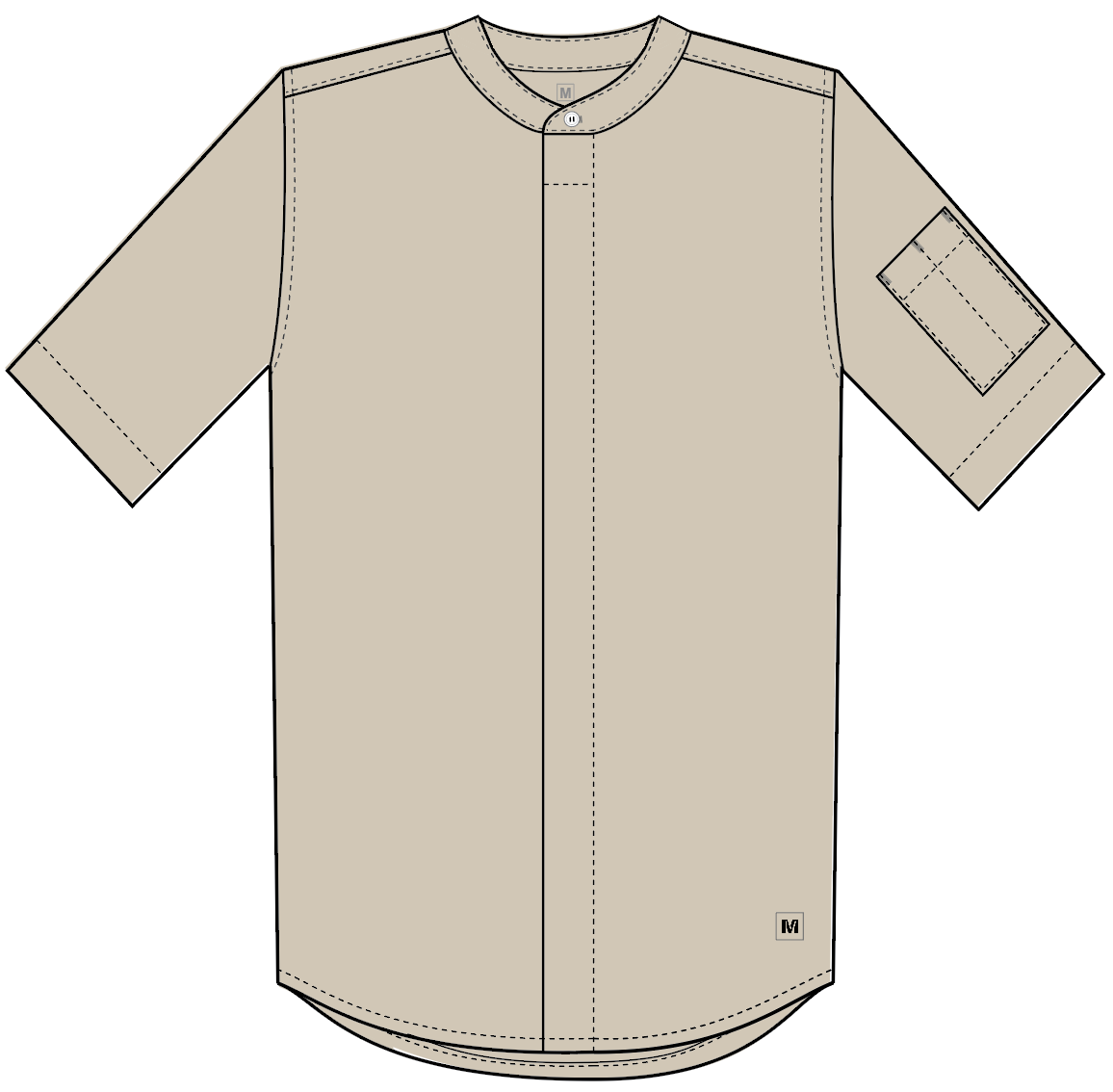 BRUNO UNISEX CHEF JACKET BEIGE